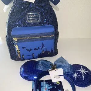 Disney Peter Pan Loungefly Backpack + Ears Set NWT Loungefly | Bags | Disney Peter Pan Loungefly Backpack Ears  main image 3